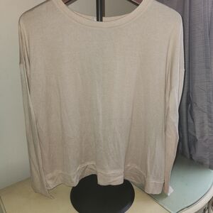 Mudd Women's Long Sleeve Tee - Cream